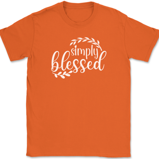 Simply Blessed T-Shirt Mens Tee - Image 13