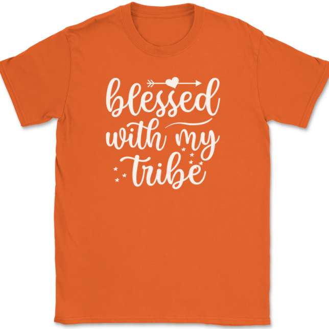 Blessed With My Tribe T-Shirt Mens Tee - Image 13