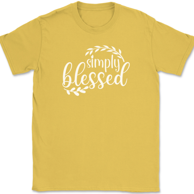 Simply Blessed T-Shirt Mens Tee - Image 14