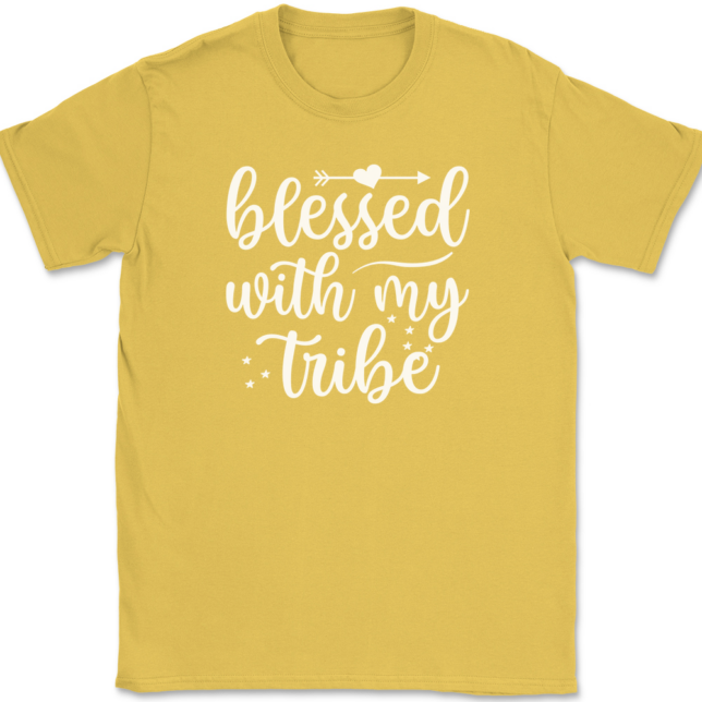 Blessed With My Tribe T-Shirt Mens Tee - Image 14