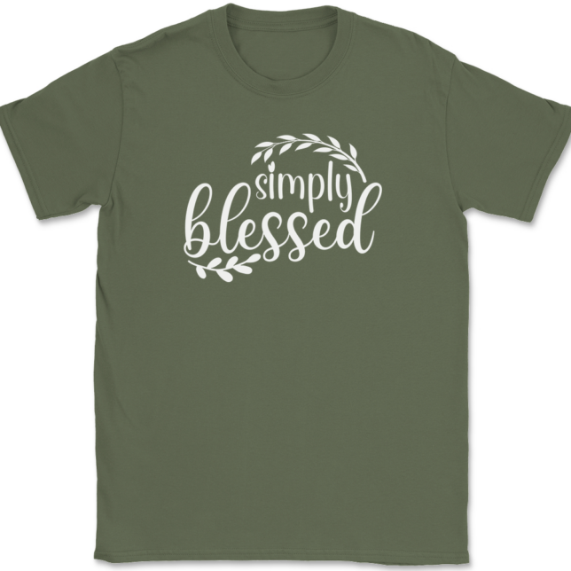 Simply Blessed T-Shirt Mens Tee - Image 15