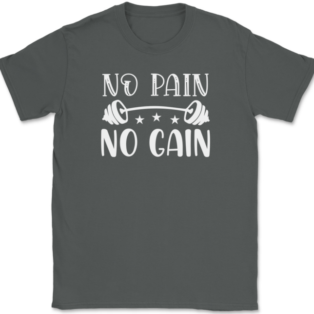 No Pain No Gain T-Shirt Mens Tee - Image 3