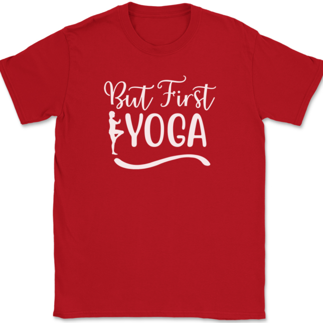 But First Yoga T-Shirt Mens Tee - Image 4