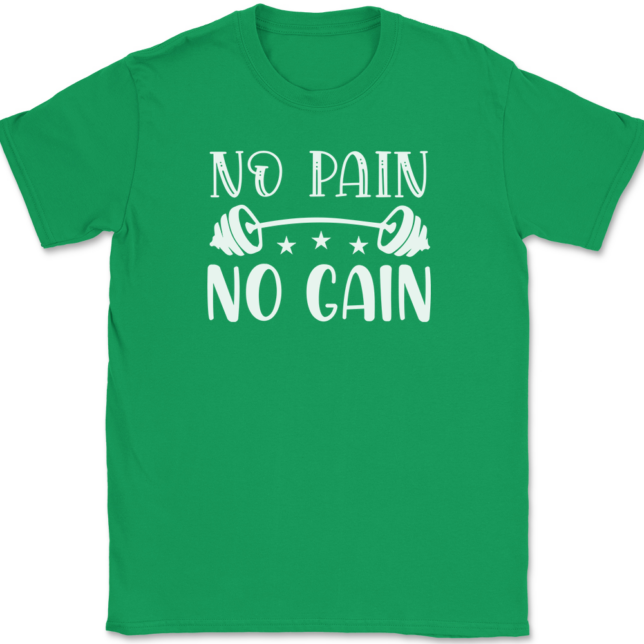 No Pain No Gain T-Shirt Mens Tee - Image 7