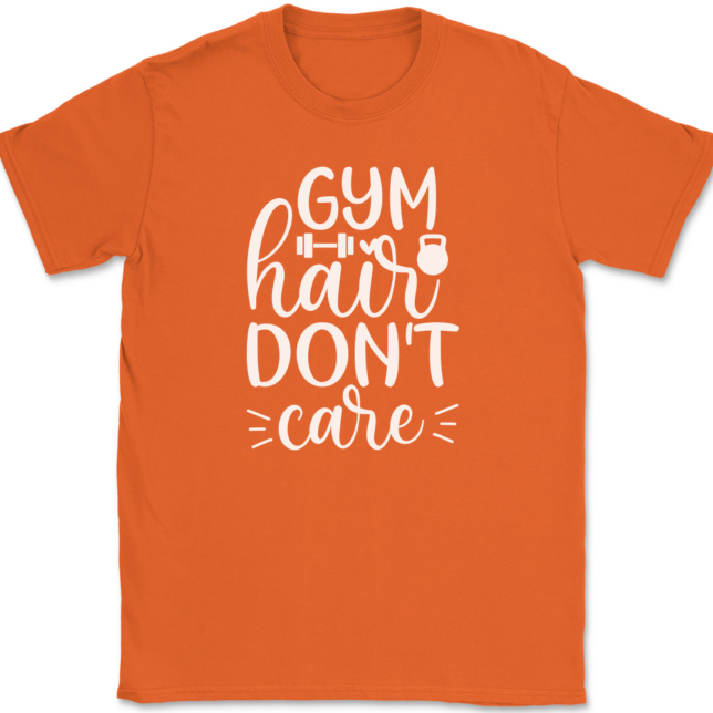 Gym Hair Don't Care T-Shirt Mens Tee - Image 13