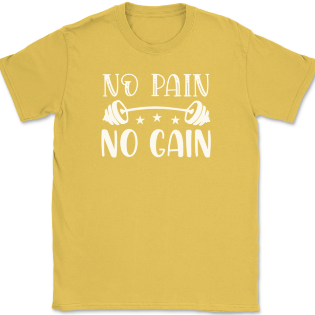 No Pain No Gain T-Shirt Mens Tee - Image 14