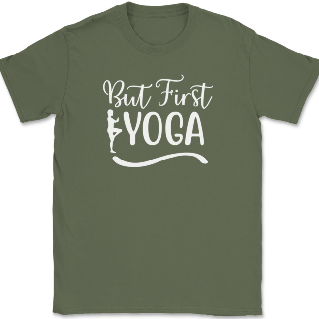 But First Yoga T-Shirt Mens Tee - Image 15