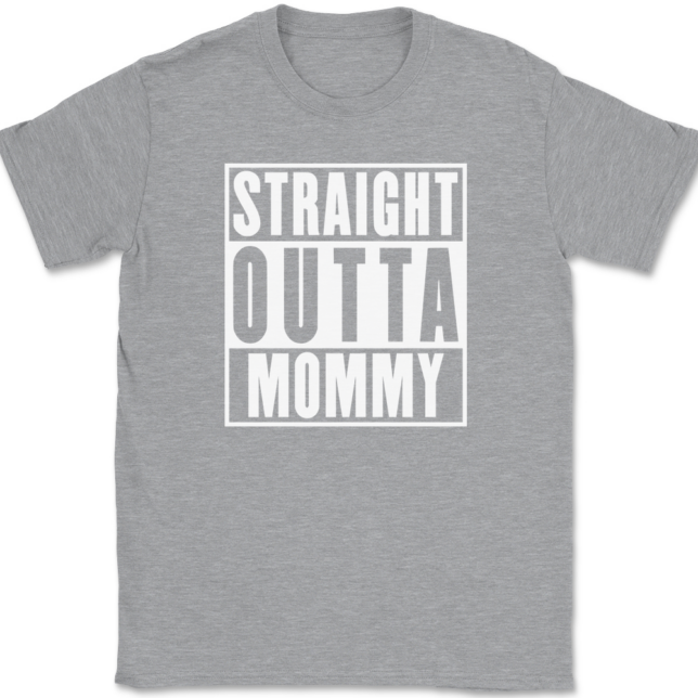 Straight Outta Mommy T-Shirt Mens Tee - Image 2