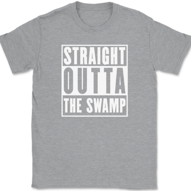 Straight Outta The Swamp T-Shirt Mens Tee - Image 2