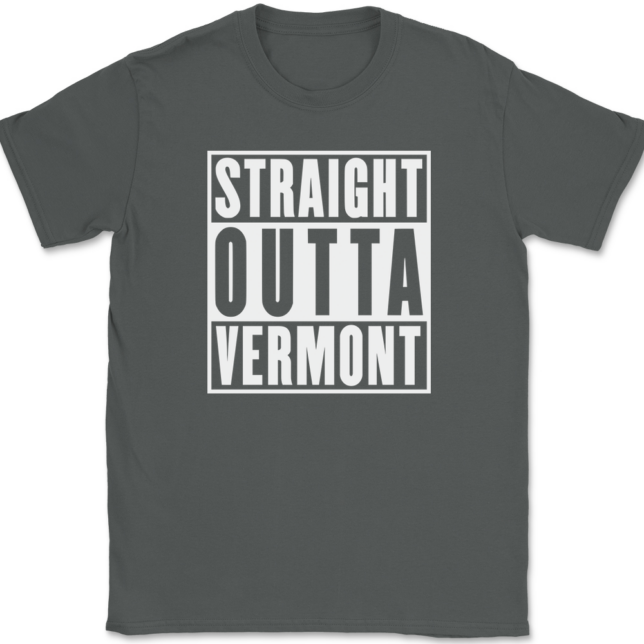 Straight Outta Vermont T-Shirt Mens Tee - Image 3