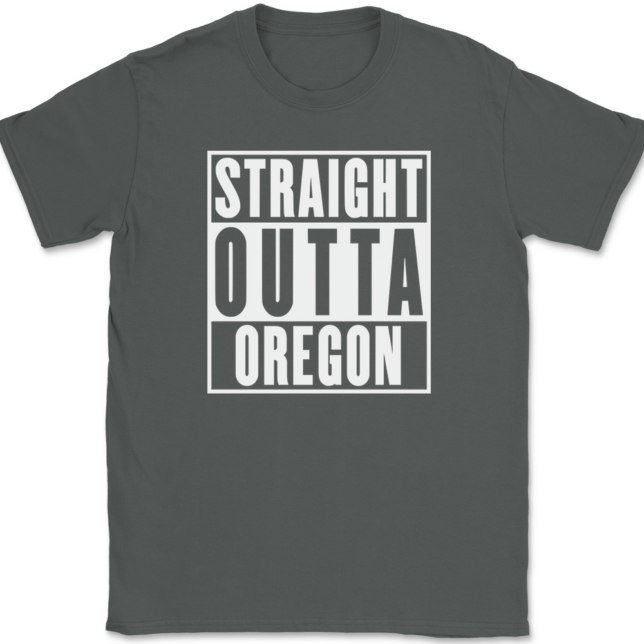 Straight Outta Oregon T-Shirt Mens Tee - Image 3