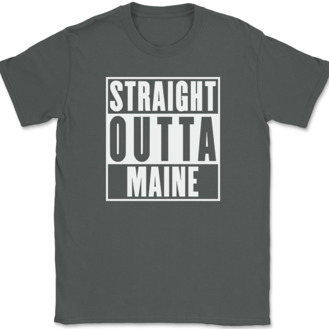 Straight Outta Maine T-Shirt Mens Tee - Image 3