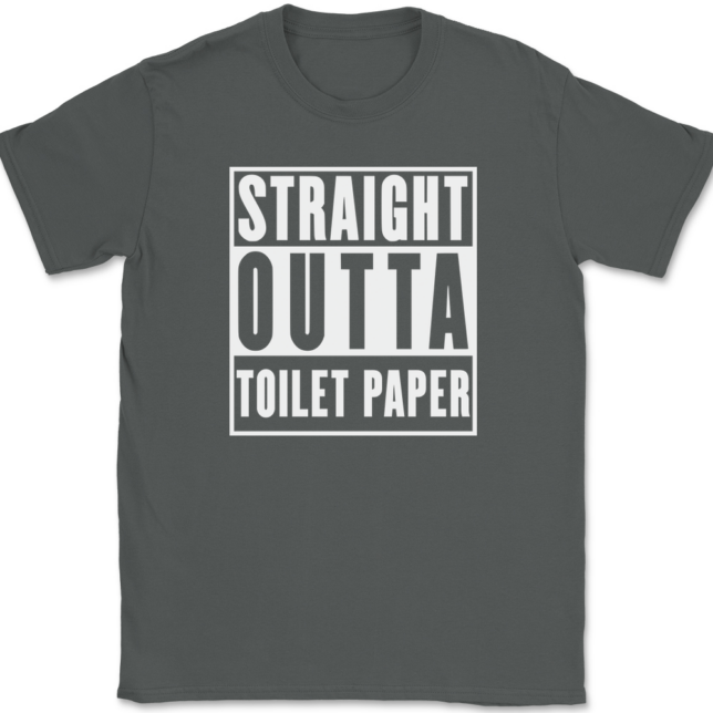 Straight Outta Toilet Paper T-Shirt Mens Tee - Image 3