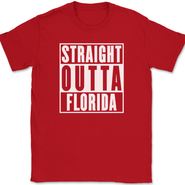 Straight Outta Florida T-Shirt Mens Tee - Image 4