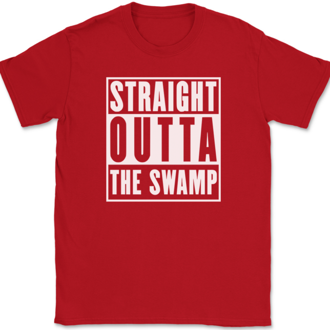 Straight Outta The Swamp T-Shirt Mens Tee - Image 4