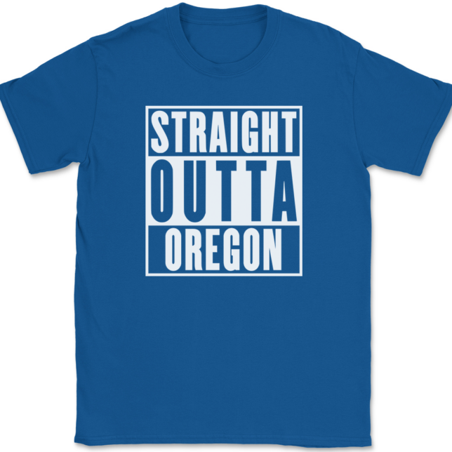 Straight Outta Oregon T-Shirt Mens Tee - Image 5