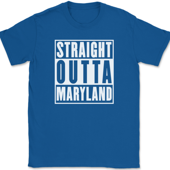Straight Outta Maryland T-Shirt Mens Tee - Image 5