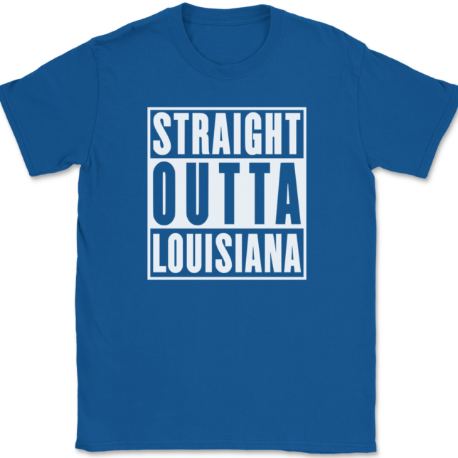 Straight Outta Louisiana T-Shirt Mens Tee - Image 5