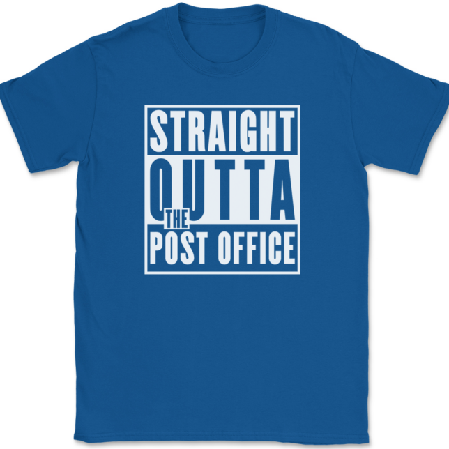 Straight Outta The Post Office T-Shirt Mens Tee - Image 5