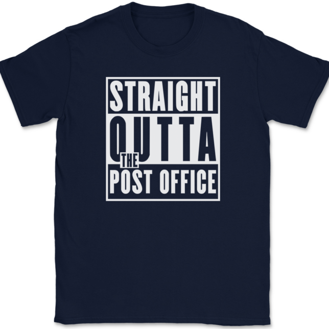 Straight Outta The Post Office T-Shirt Mens Tee - Image 6