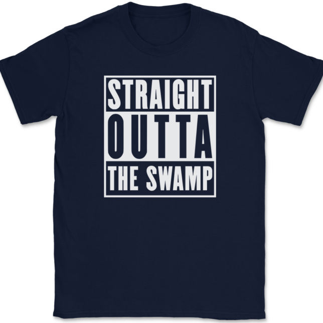 Straight Outta The Swamp T-Shirt Mens Tee - Image 6