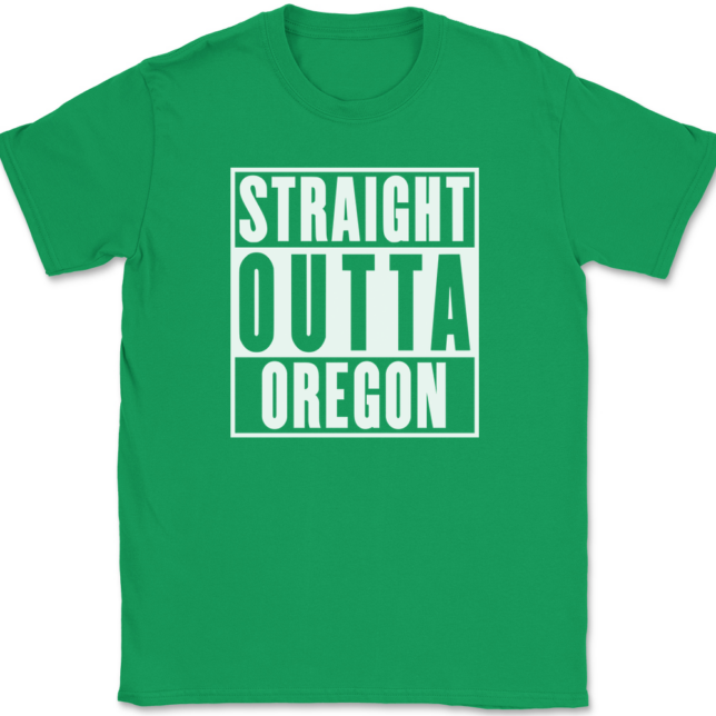 Straight Outta Oregon T-Shirt Mens Tee - Image 7