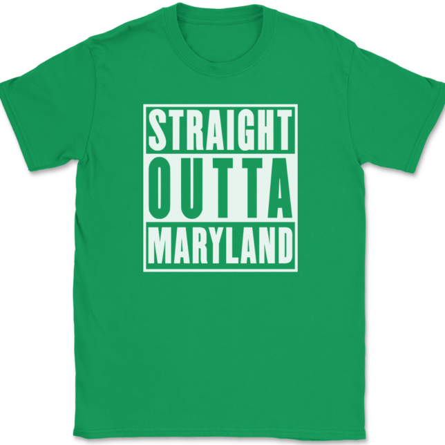 Straight Outta Maryland T-Shirt Mens Tee - Image 7