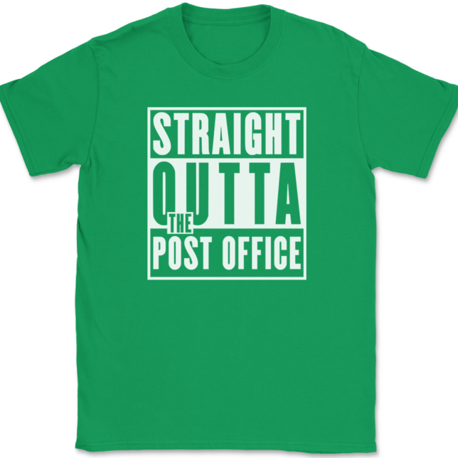 Straight Outta The Post Office T-Shirt Mens Tee - Image 7
