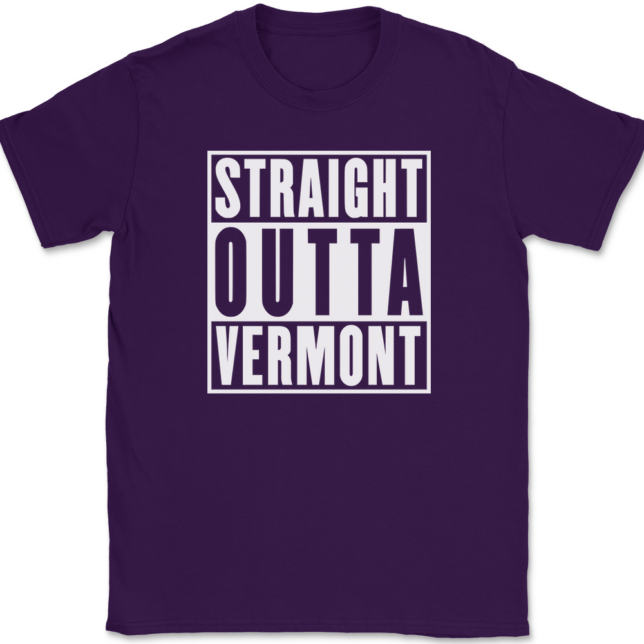 Straight Outta Vermont T-Shirt Mens Tee - Image 8