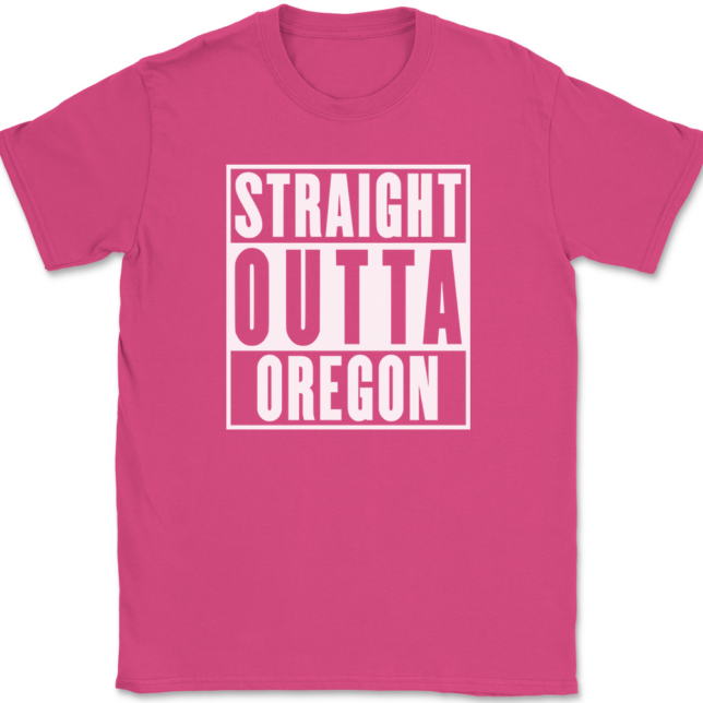 Straight Outta Oregon T-Shirt Mens Tee - Image 9