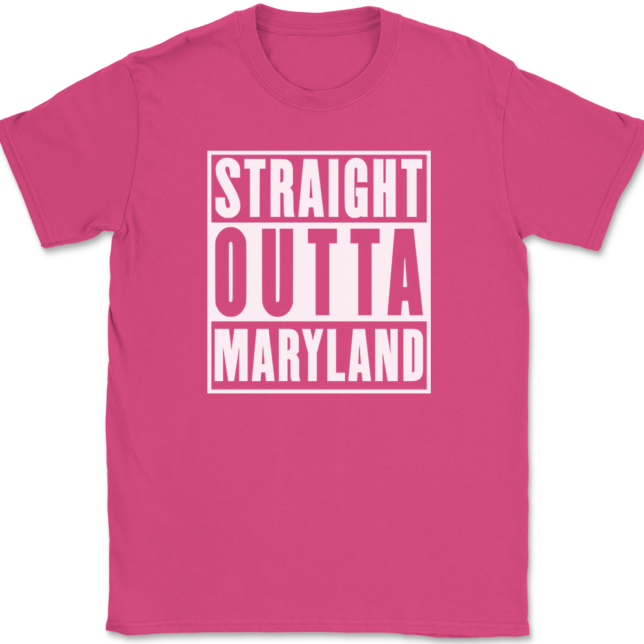 Straight Outta Maryland T-Shirt Mens Tee - Image 9