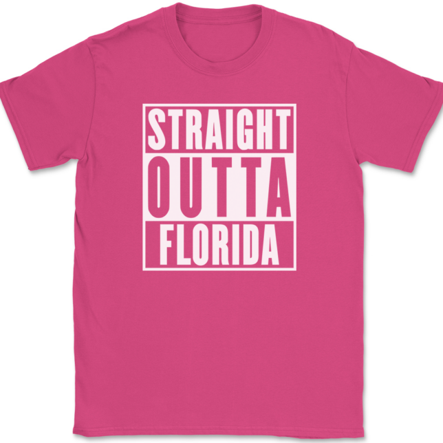 Straight Outta Florida T-Shirt Mens Tee - Image 9
