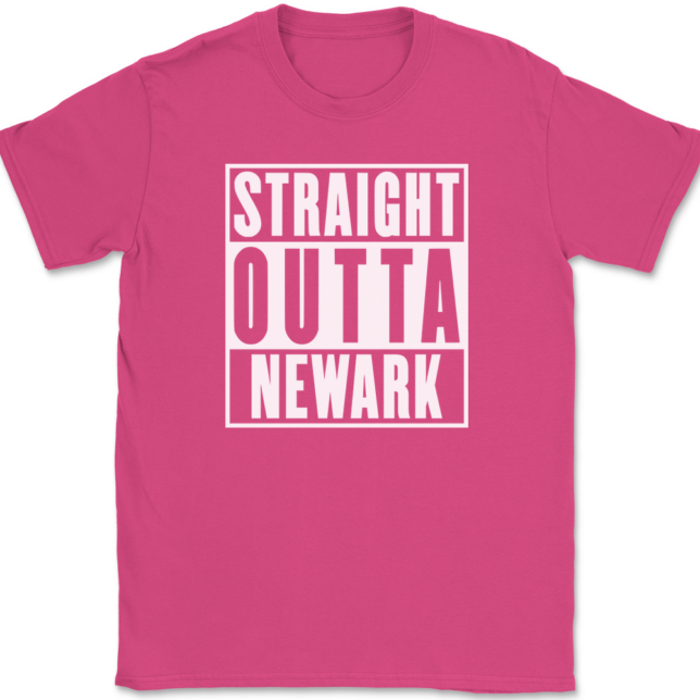 Straight Outta Newark  New Jersey NJ T-Shirt Mens Tee - Image 9