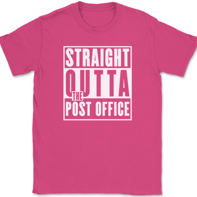 Straight Outta The Post Office T-Shirt Mens Tee - Image 9