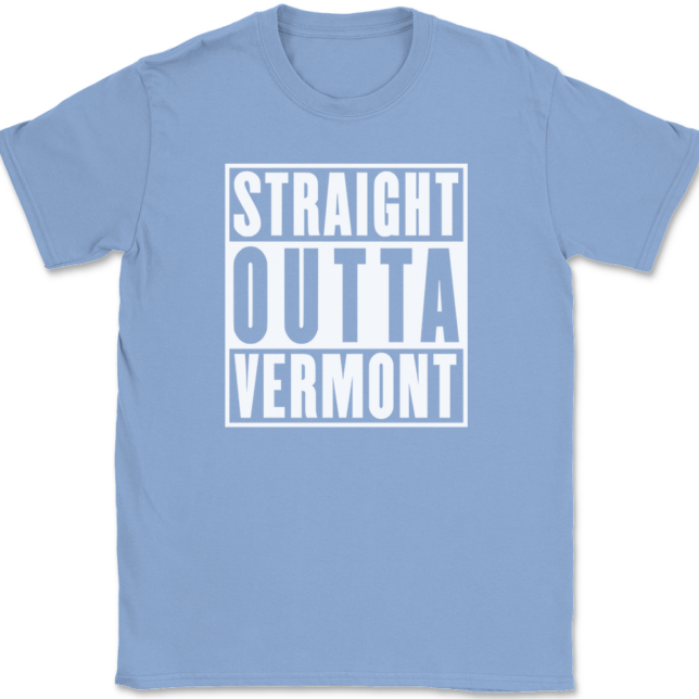 Straight Outta Vermont T-Shirt Mens Tee - Image 10