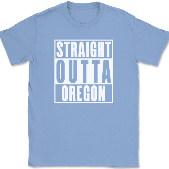 Straight Outta Oregon T-Shirt Mens Tee - Image 10