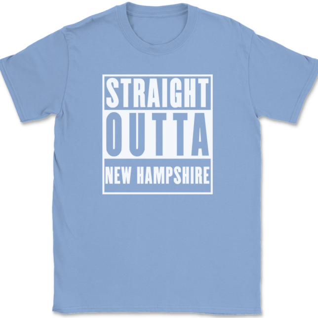 Straight Outta New Hampshire T-Shirt Mens Tee - Image 10