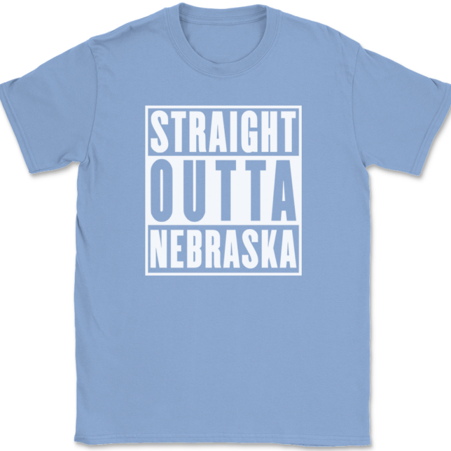 Straight Outta Nebraska T-Shirt Mens Tee - Image 10