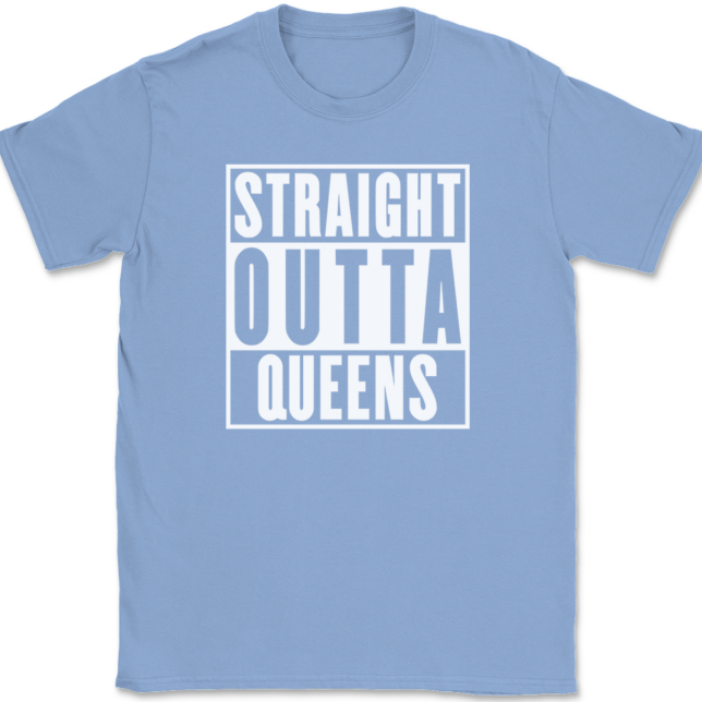 Straight Outta Queens New York NY T-Shirt Mens Tee - Image 10