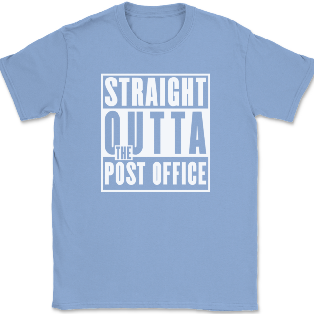 Straight Outta The Post Office T-Shirt Mens Tee - Image 10