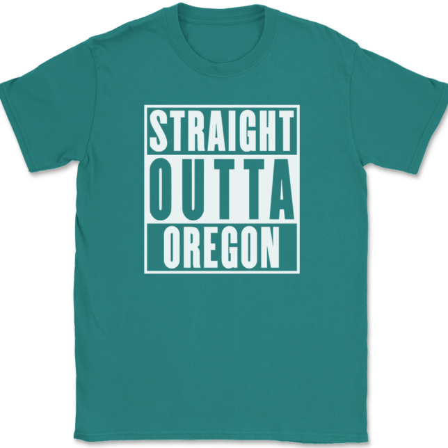 Straight Outta Oregon T-Shirt Mens Tee - Image 11