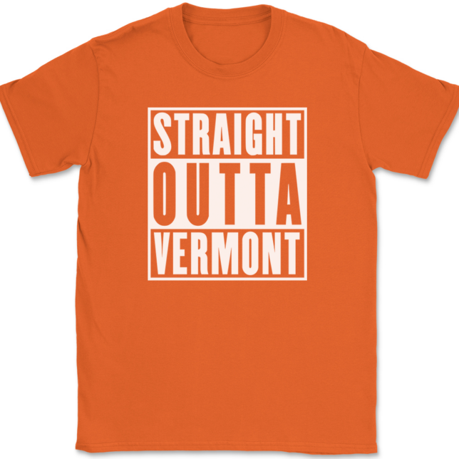 Straight Outta Vermont T-Shirt Mens Tee - Image 13