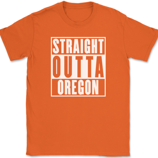 Straight Outta Oregon T-Shirt Mens Tee - Image 13