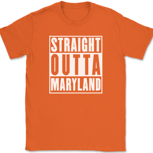 Straight Outta Maryland T-Shirt Mens Tee - Image 13