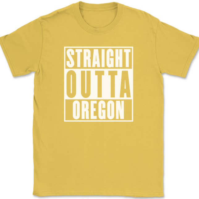Straight Outta Oregon T-Shirt Mens Tee - Image 14