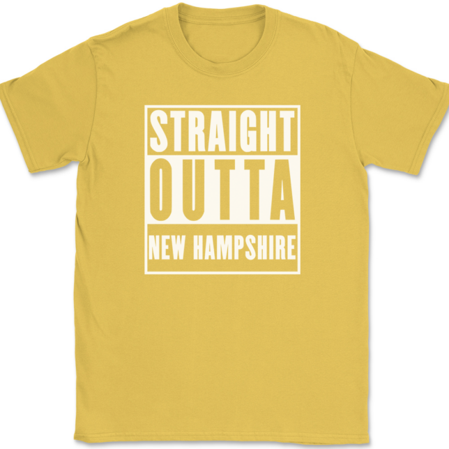 Straight Outta New Hampshire T-Shirt Mens Tee - Image 14
