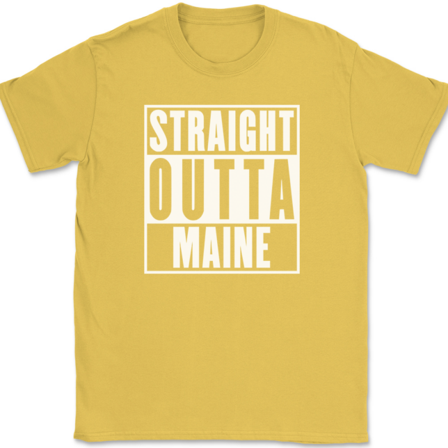 Straight Outta Maine T-Shirt Mens Tee - Image 14