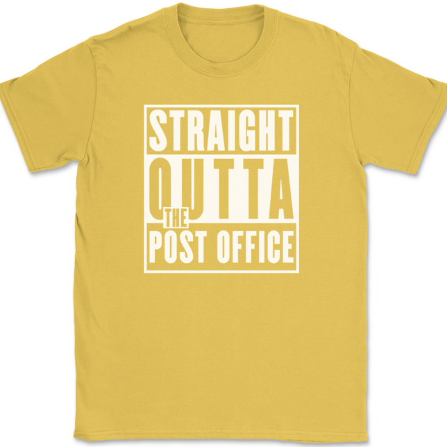 Straight Outta The Post Office T-Shirt Mens Tee - Image 14