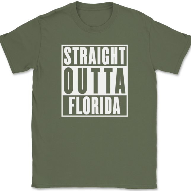 Straight Outta Florida T-Shirt Mens Tee - Image 15