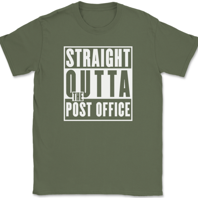 Straight Outta The Post Office T-Shirt Mens Tee - Image 15